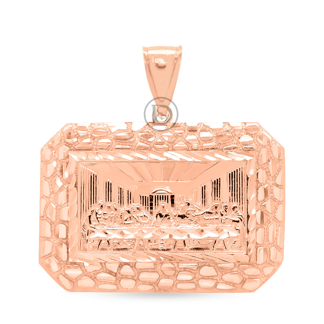 10k gold last supper pendant