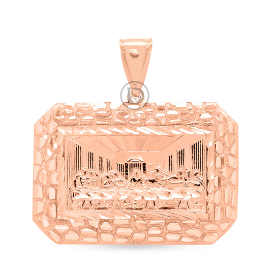 10k gold last supper pendant