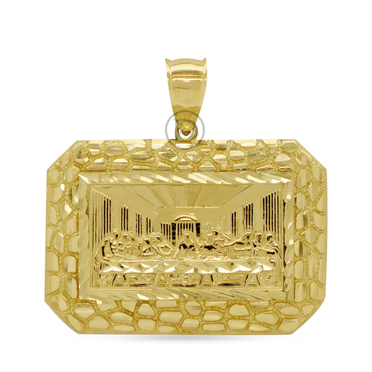 10k gold last supper pendant