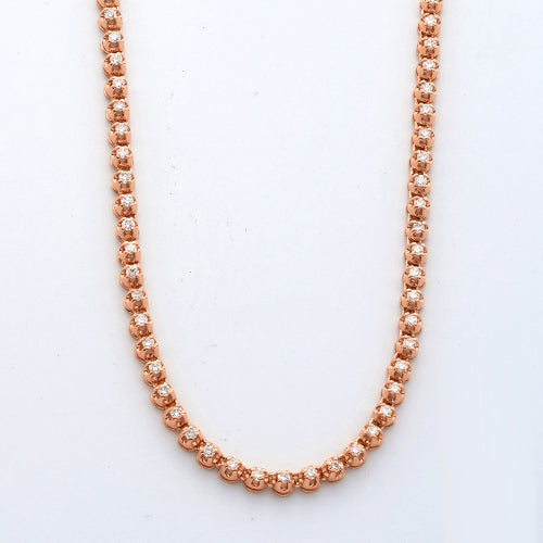 10KR 2.60CTW DIAMOND BUTTERCUP TENNIS NECKLACE