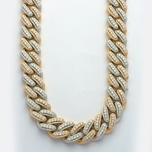 10KY 53.74CTW DIAMOND 3D MIAMI CUBAN CHAIN