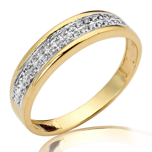 10KY 0.12CTW MICROPAVE 2-ROW BAND