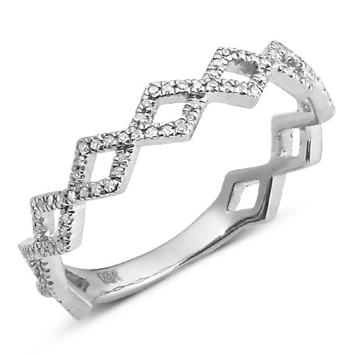 14KW 0.25CTW STACKABLE DIAMOND BAND