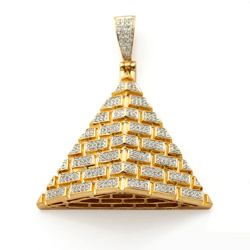 10KY 0.50CTW MICROPAVE DIAMOND EGYPTIAN PYRAMID PE