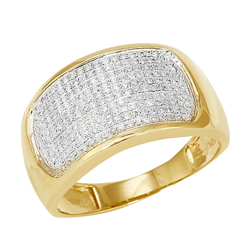 10KY 0.50CTW DIAMOND MENS RING