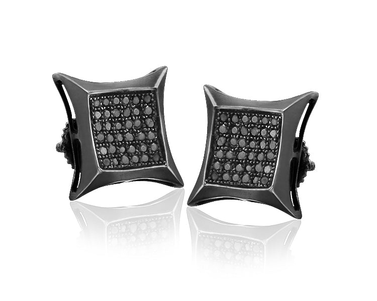 BS 0.15CTW BLACK DIA KITE SHAPE ER