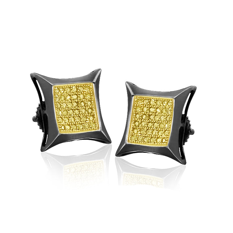 BS 0.15CTW YELLOW DIA KITE SHAPE ER