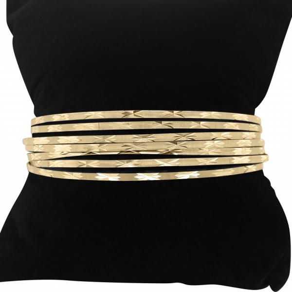 7 10K Gold Bangles