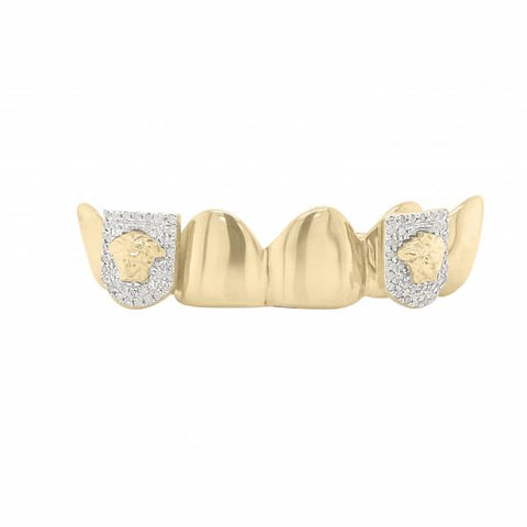 6 Piece 10K Gold Grill with .48ct Diamond Fangs