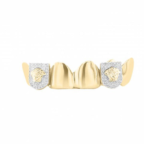 6 Piece 10K Gold Grill with .50ct Diamond Fangs