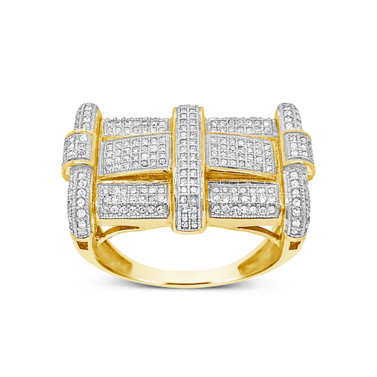 Diamond Ring .66 CTW Round Cut 10K Yellow Gold