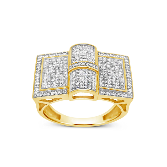 Diamond Ring .65 CTW Round Cut 10K Yellow Gold