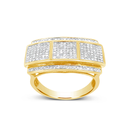 Diamond Ring .60 CTW Round Cut 10K Yellow Gold