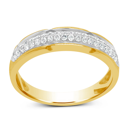 Diamond Ring .40 CTW Round Cut 10K Yellow Gold
