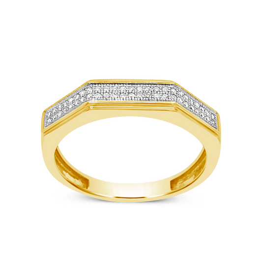 Diamond Ring .17 CTW Round Cut 10K Yellow Gold