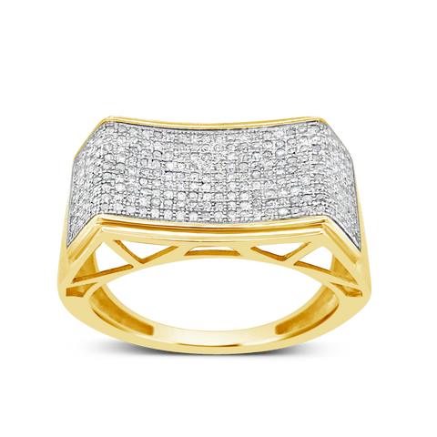 Diamond Ring .61 CTW Round Cut 10K Yellow Gold