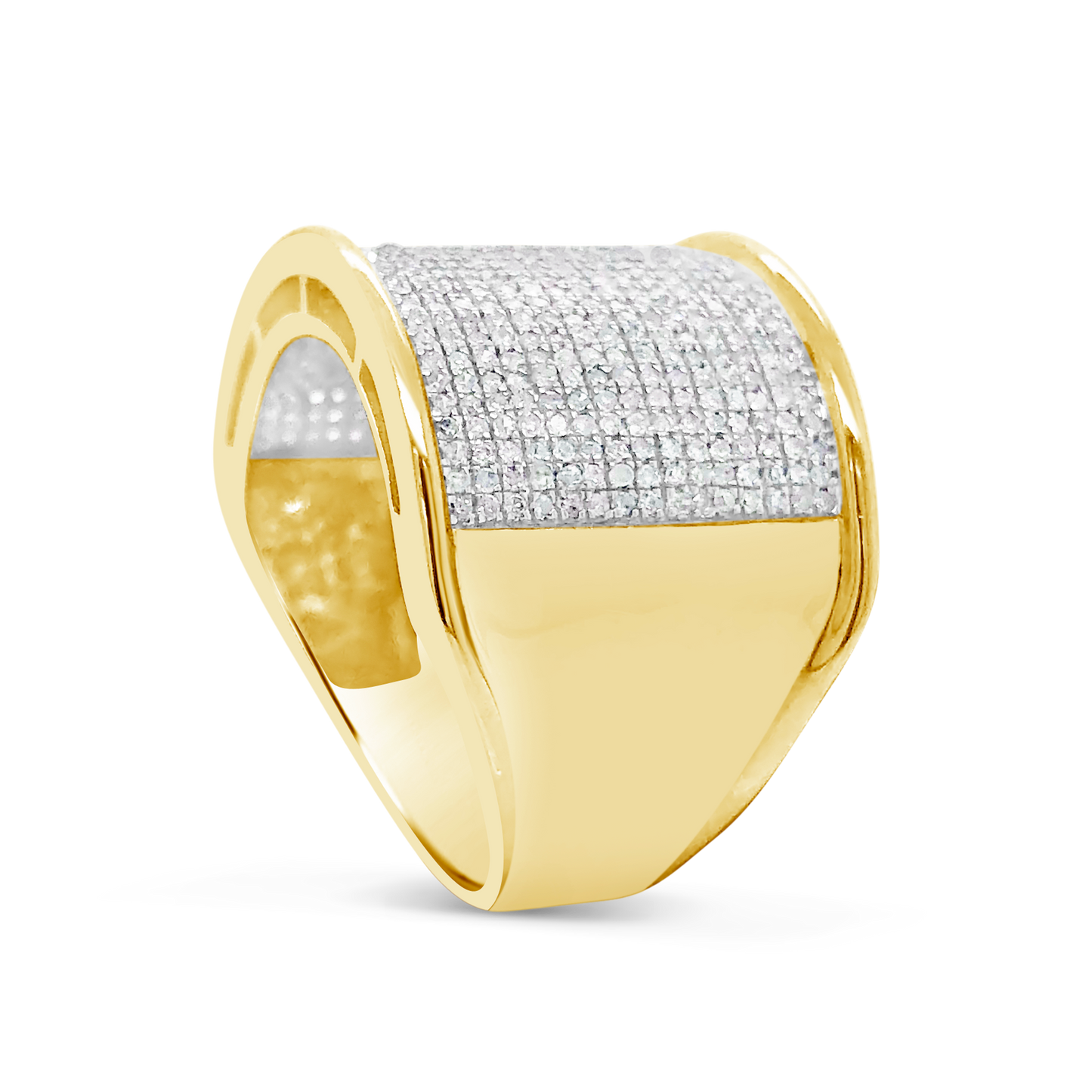 Diamond Ring 1.22 CTW Round Cut 10K Yellow Gold