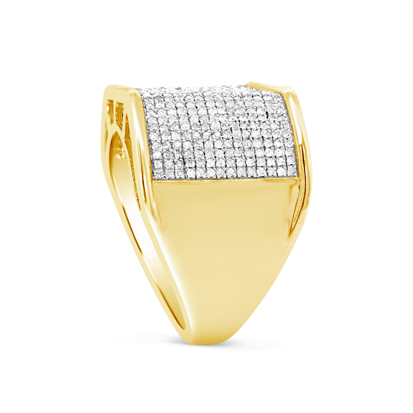Diamond Ring 1.26 CTW Round Cut 10K Yellow Gold