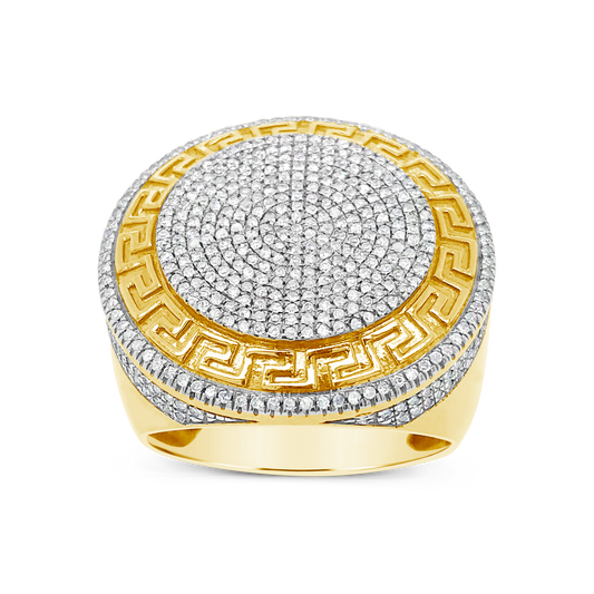 Diamond Designer Ring 1 CTW Round Cut 10K Yellow Gold
