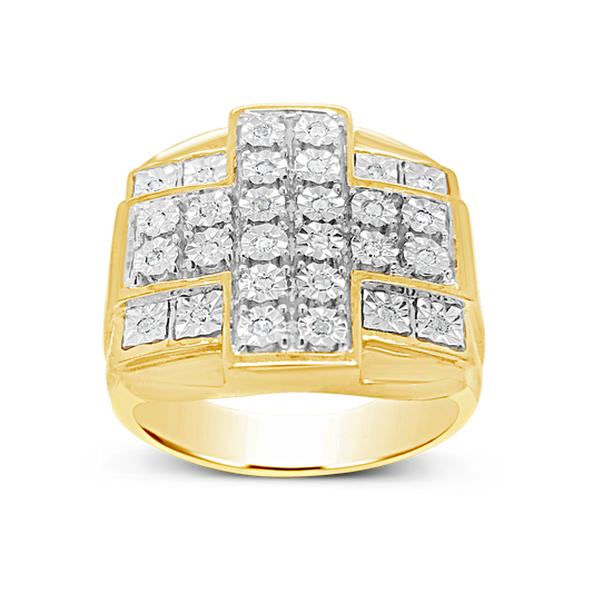 Diamond Ring .24 CTW Round Cut 10K Yellow Gold