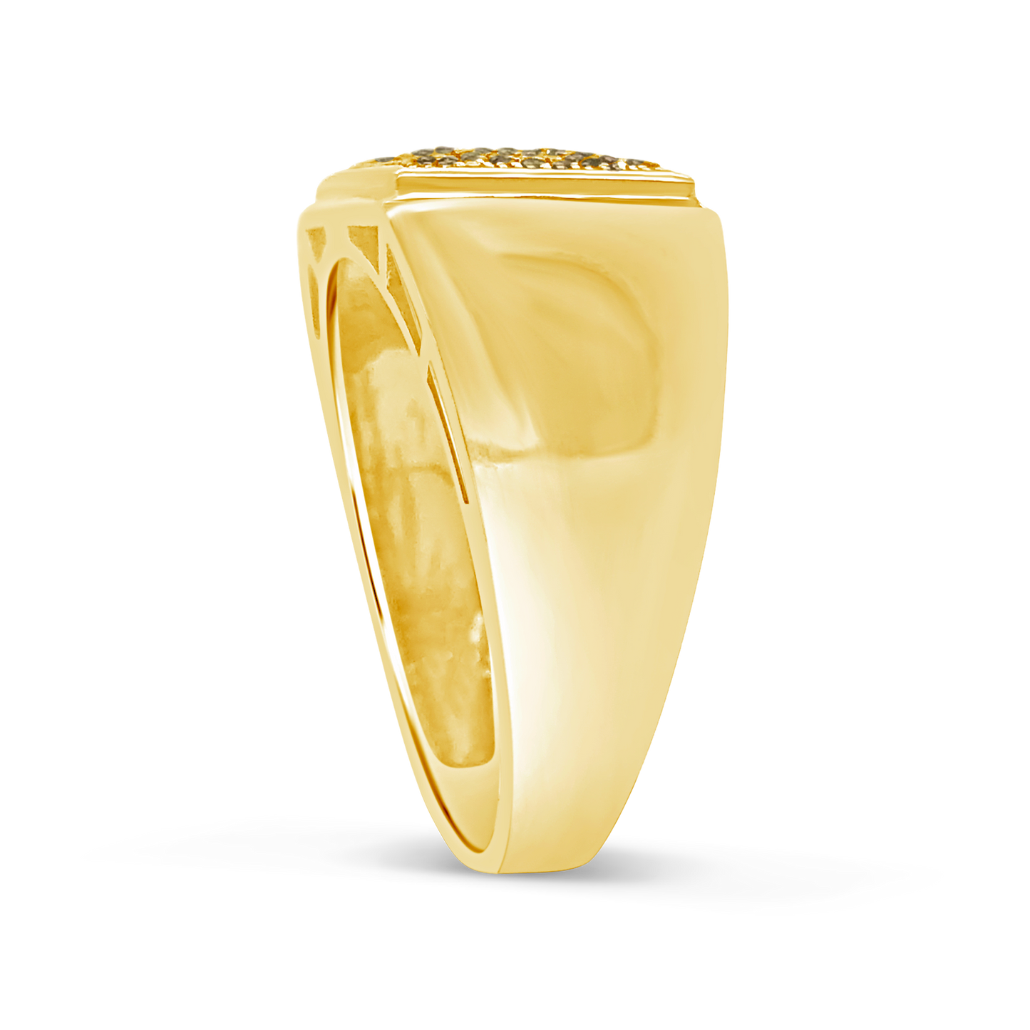 Yellow Canary Diamond Ring .24 CTW Round Cut 10K Yellow Gold