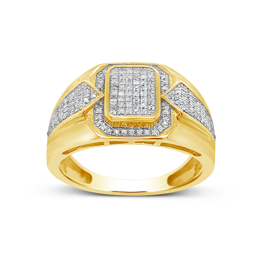 Diamond Ring .34 CTW Round Cut 10K Yellow Gold