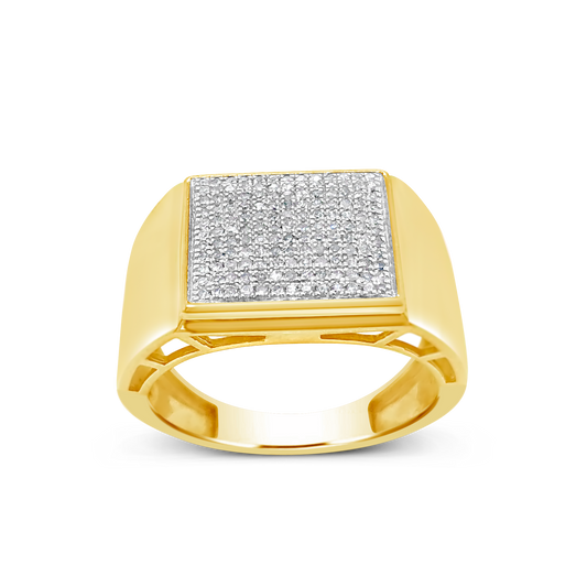 Diamond Ring .32 CTW Round Cut 10K Yellow Gold