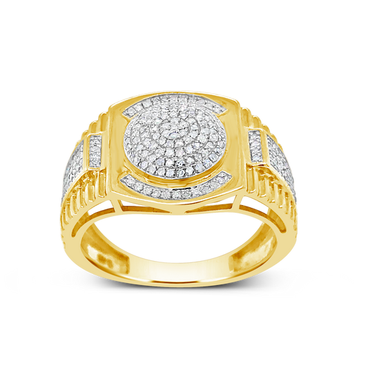 Diamond Ring .48 CTW Round Cut 10K Yellow Gold