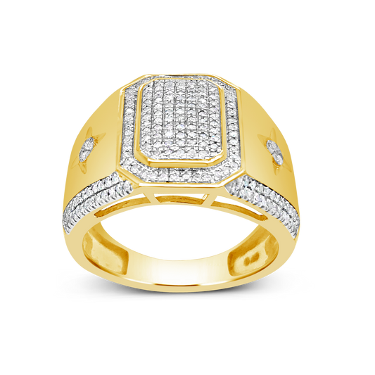 Diamond Ring .49 CTW Round Cut 10K Yellow Gold