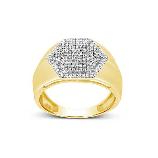 Diamond Ring .32 CTW Round Cut 10K Yellow Gold