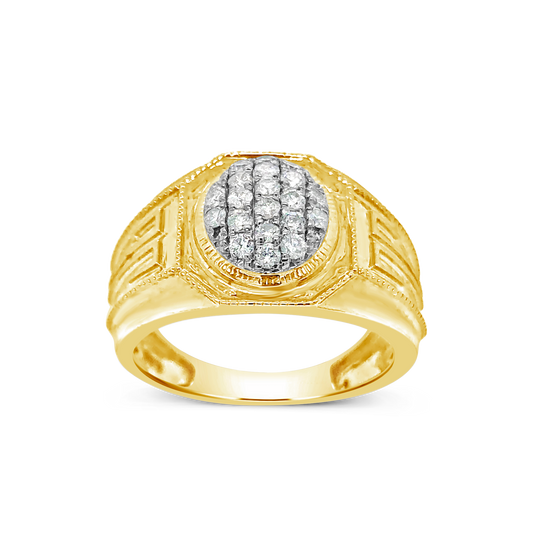 Diamond Ring .53 CTW Round Cut 10K Yellow Gold