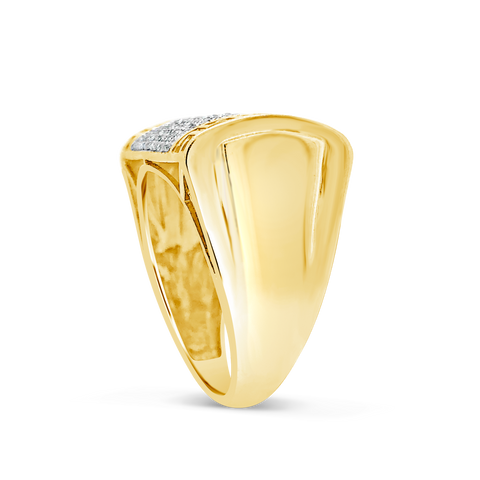 Diamond Ring .49 CTW Round Cut 10K Yellow Gold