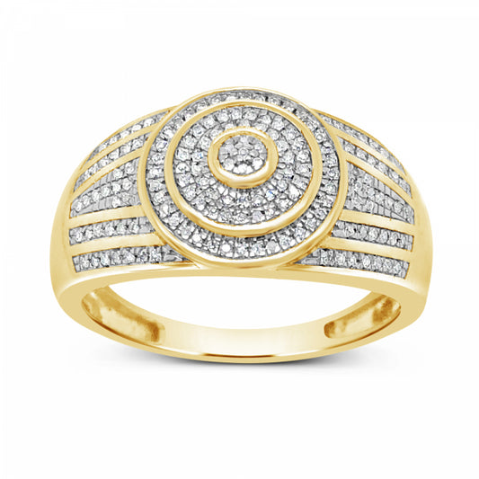 Diamond Ring .22 CTW Round Cut 10K Yellow Gold