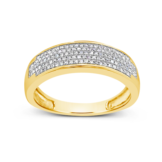 Diamond Ring .32 CTW Round Cut 10K Yellow Gold