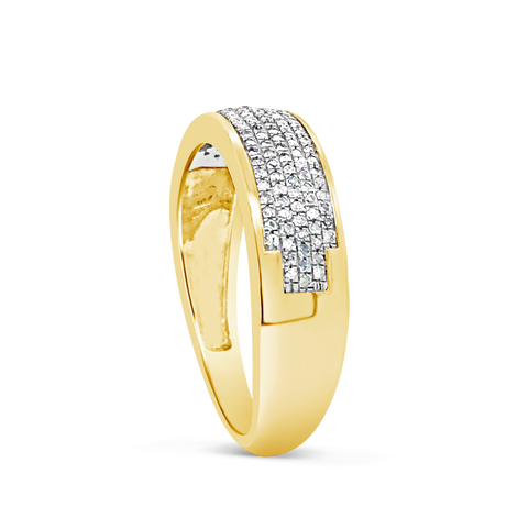 Diamond Ring .32 CTW Round Cut 10K Yellow Gold
