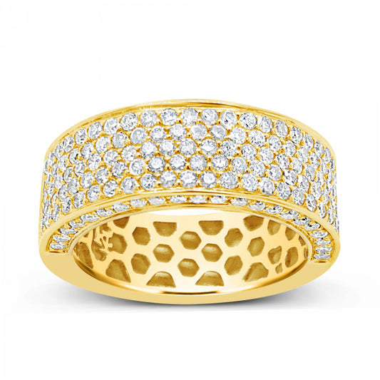 Diamond Ring 2.25 CTW Round Cut 10K Yellow Gold