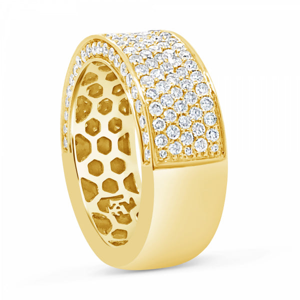 Diamond Ring 2.25 CTW Round Cut 10K Yellow Gold