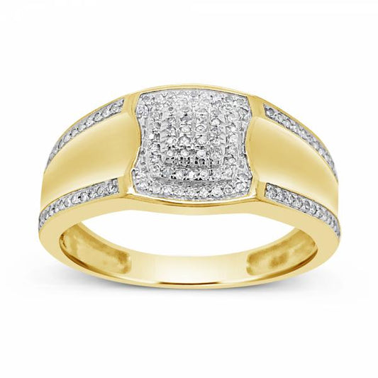 Diamond Ring .17 CTW Round Cut 10K Yellow Gold