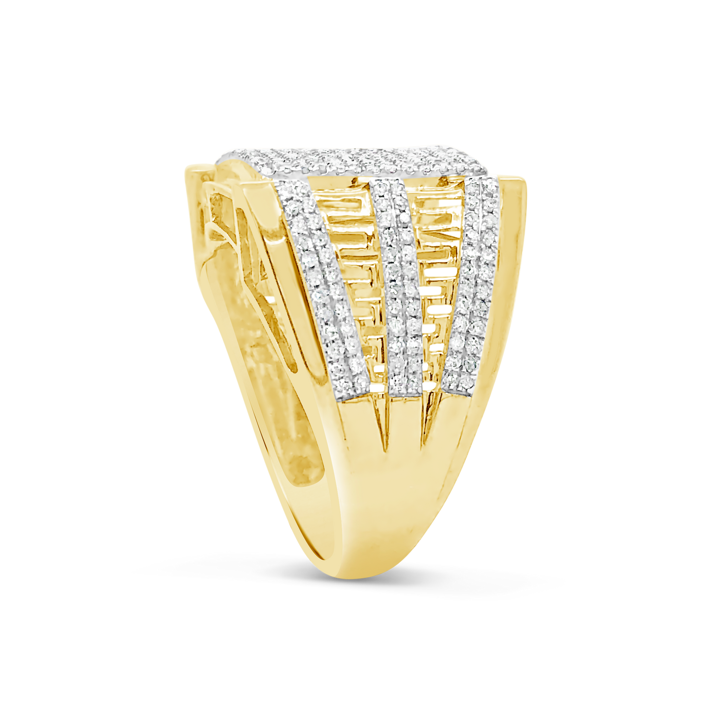Diamond Ring 1.02 CTW Round Cut 10K Yellow Gold