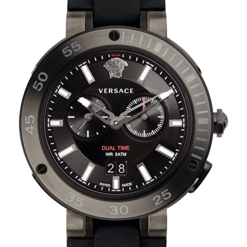 Black V-Extreme Pro w/ Luminous Hands & Black Silicon Strap