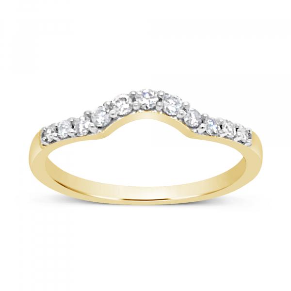 Diamond Band .25 CTW Round Cut 14K Yellow Gold