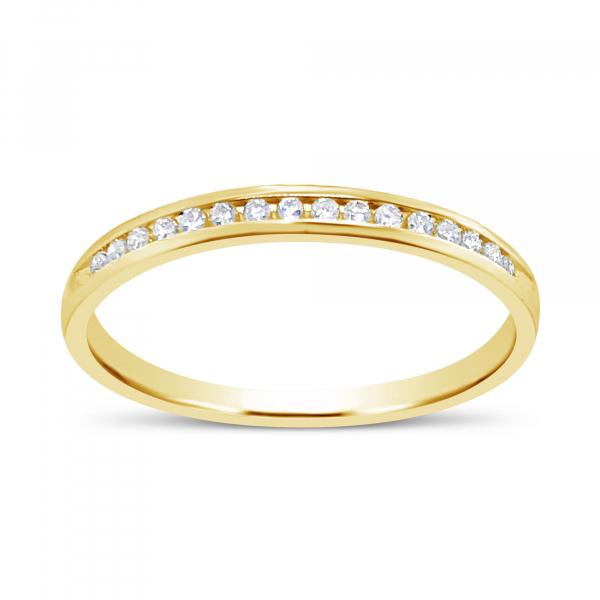 Diamond Band .10 CTW Round Cut 10K Yellow Gold