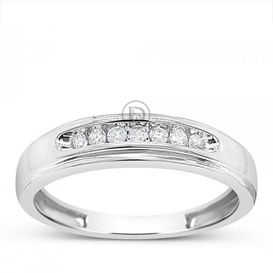 Diamond Band .15 CTW Round Cut 10K White Gold