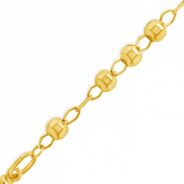 10k Yellow Gold 24" Rosary Chain