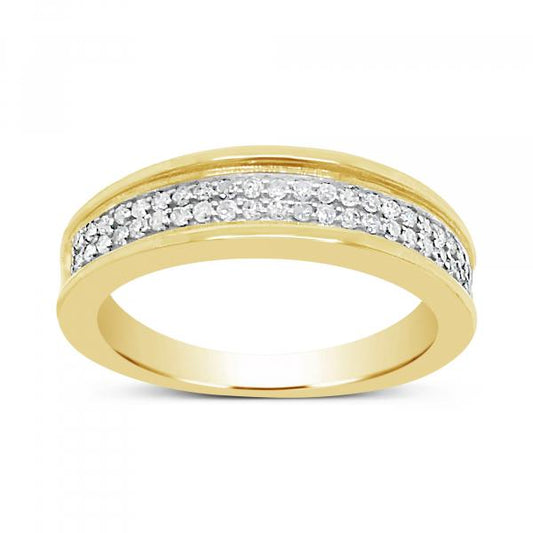 Diamond Band .30 CTW Round Cut 10K White Gold