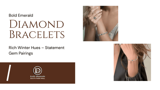 Bold Emerald-Diamond Bracelets: Rich Winter Hues – Statement Gem Pairings