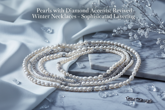 Pearls with Diamond Accents: Revived Winter Necklaces – Sophisticated Layering