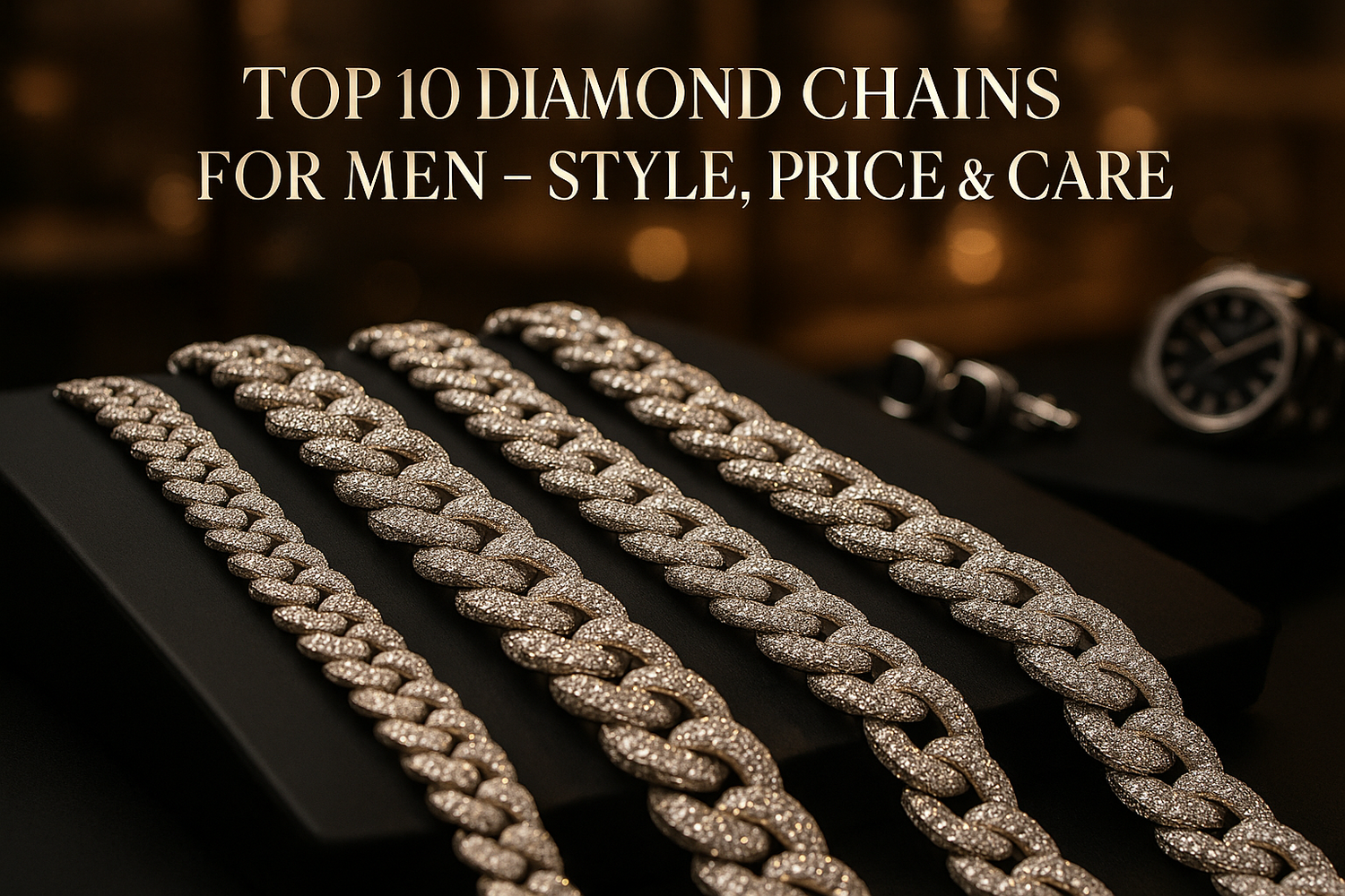 Top 10 Diamond Chains for Men – Style, Price & Care