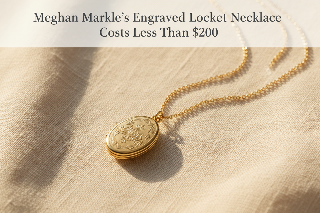 Meghan Markle’s Engraved Locket Necklace Costs Less Than $200