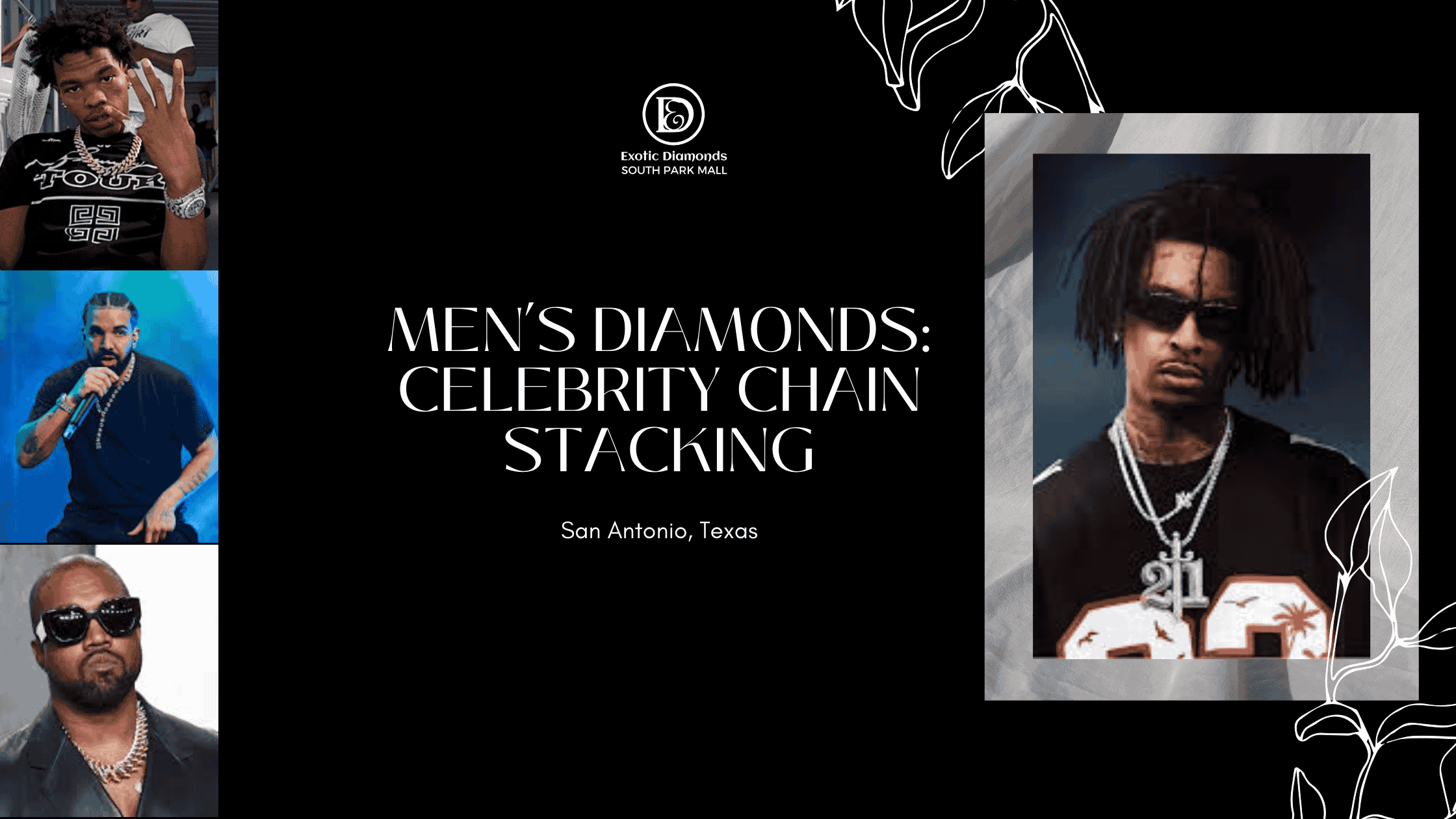Men’s Diamond Chain Stacking | Celebrity Luxury Style Guide – Exotic ...